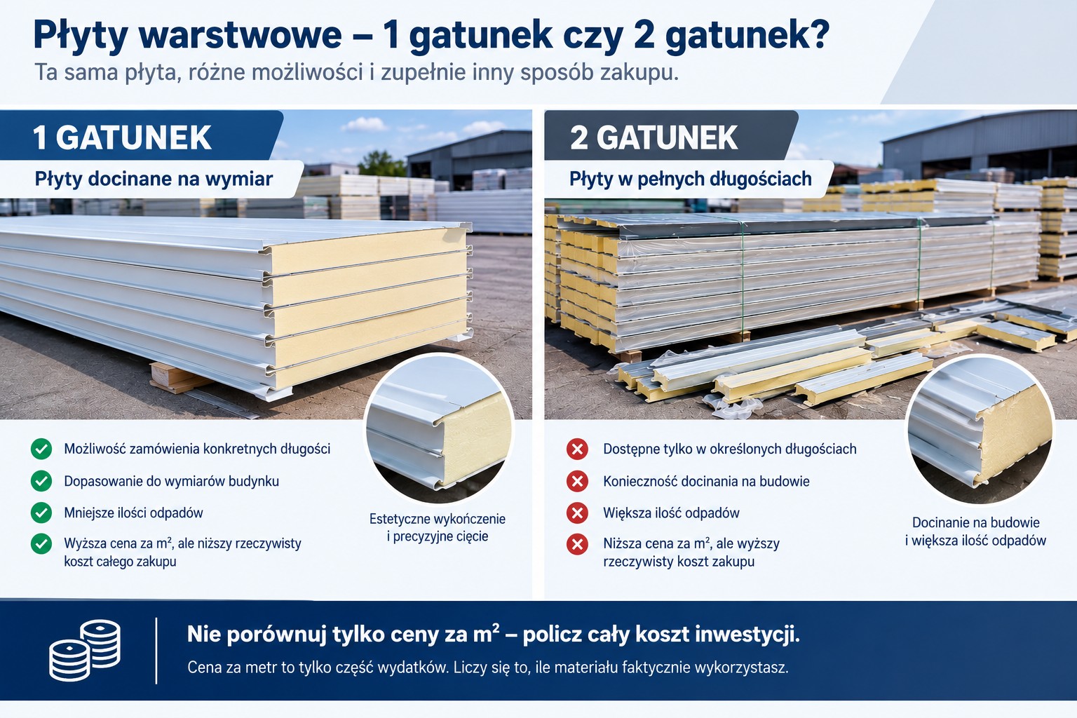 Płyty warstwowe I czy II gatunek?