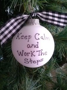 Working the 12 steps over Xmas
