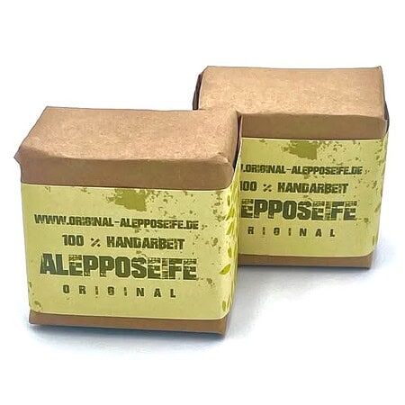 Alepposeife 85% Olivenöl / 15% Lorbeeröl, 7 Jahre gereift, ca.180g (3,94€/100g)