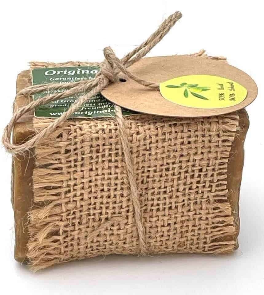 Alepposeife - lange Reifezeit - 70% Olivenöl /30% Lorbeeröl,  (7-8 Jahre gereift), 190g in Geschenkverpackung
