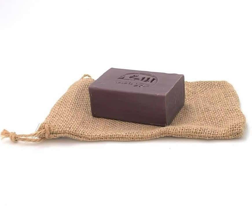 Geschenkset: Alepposeife "Lavendel" im Jutesäckchen