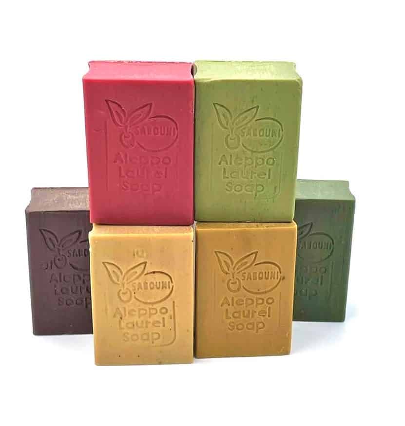 Angebot: Sabouni "Deluxe" Alepposeifen-Geschenkbox mit 6 verschiedenen Duft-Seifen (2,44€/100g)