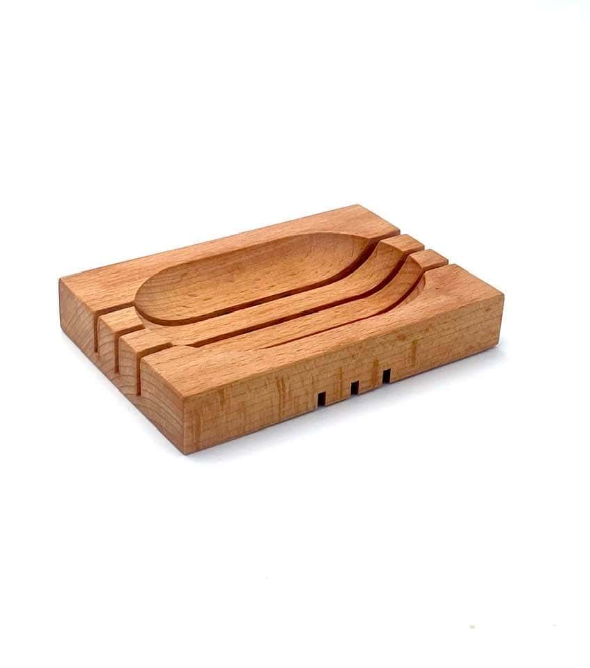 Holzseifenschale aus Buchenholz M4