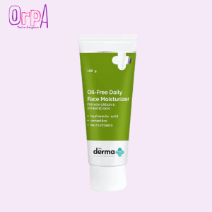 The Derma Co Oil-Free Daily Face Moisturizer with Hyaluronic Acid, Ceramides & Multivitamins for Non-Greasy & Hydrated Skin
