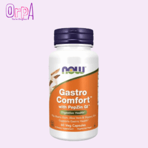 NOW Foods Supplements Gastro Comfort plus Mastic Gum Aloe Vera and Slippery Elm 60 Veg Capsules