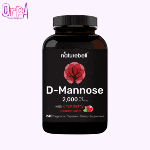 NatureBell D-Mannose 2000mg With Cranberry Extract 400mg - 240 Veggie Capsules