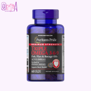 Puritan's Pride Triple Omega 3-6-9 Fish, Flax & Borage Oils - 60 Softgels