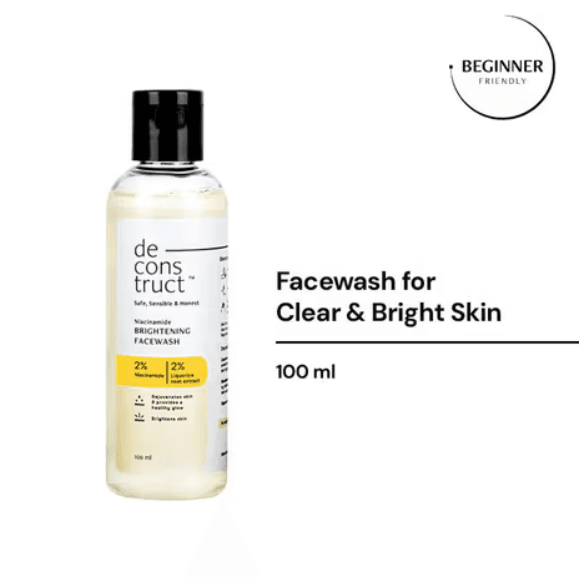 niacinamide face wash, brightening cleanser, liquorice extract, gentle gel cleanser, oil balancing face wash