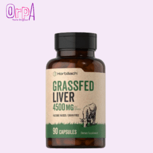 Horbäach Grass Fed Beef Liver 4500mg 90 Capsules