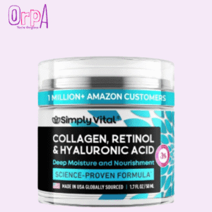 SimplyVital Collagen, Retinol & Hyaluronic Acid Cream - Anti-Aging Face Moisturizer for Face, Firming Skin Care Neck & Décolleté - Made in USA, Daily Moisturizer Face Cream Day & Night
