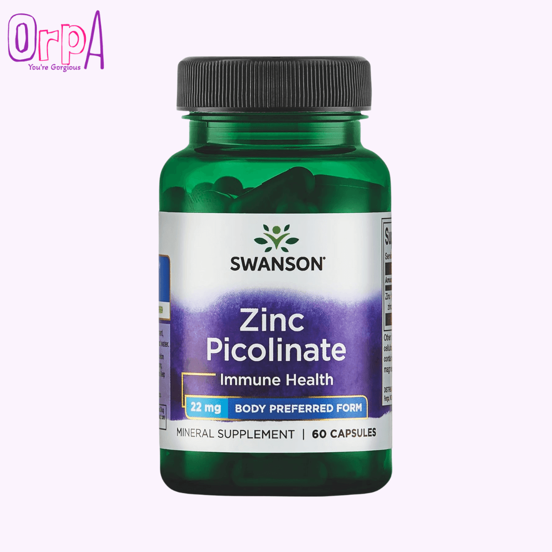 Swanson Zinc Picolinate 22 mg - 60 Capsules