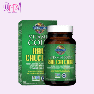 Garden of Life Raw Calcium Supplement for Women and Men - Vitamin Code Made from Whole Foods with Magnesium K2 Vitamin D3 and Vitamin C Plus Probiotics for Digestion 60 Capsules