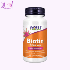 NOW Biotin 5,000 mcg - 60 Veg Capsules