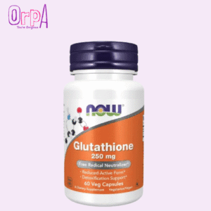 NOW Glutathione 250 mg Detoxification Support 60 Veg Capsules