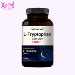 NatureBell L-Tryptophan 1500mg With L Theanine 200mg - 300 Capsules