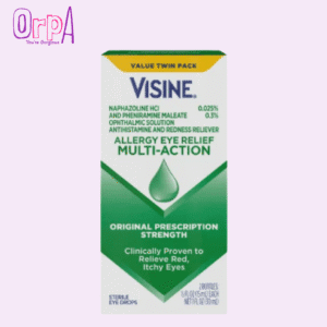 Visine Allergy Eye Relief Multi-Action & Eye Drop Treatment for Red Itchy Allergy Eyes 0.5 fl. oz 2 Pack - 30 ml