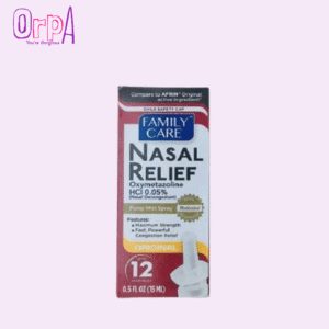 Family Care Nasal Relief Pump Mist Spray .5OZ 15 ml