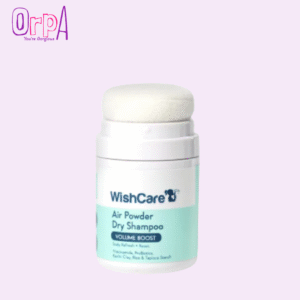 WishCare Air Powder Dry Shampoo for Oily Hair & Scalp - No White Cast & Aerosol - Niacinamide, Probiotics, Kaolin Clay, Rice & Tapioca Starch - Volume Boost, Scalp Refresh & Reset 10gm
