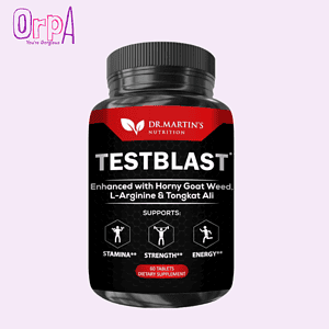 Dr. Martins TESTBLAST Naturally Boost Stamina Endurance Burn Fat & Build Lean Muscle Mass 60 Count