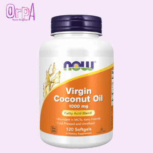 NOW Virgin Coconut Oil 1000 mg, Cold Pressed and Unrefined 120 Softgels