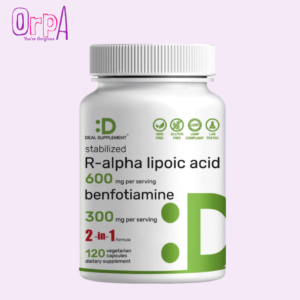 DEAL SUPPLEMENT R Alpha Lipoic Acid 600mg with Benfotiamine 300mg 120 Veggie Capsules
