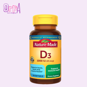Nature Made Vitamin D3 1000 IU (25 mcg) 100 Softgels