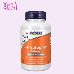 NOW L-Tryptophan 500 mg, Encourages Positive Mood Supports Relaxation 60 Veg Capsules