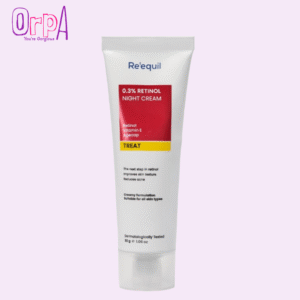 RE' EQUIL 0.3% Retinol Night Cream Improves Skin Texture Reduces Acne Unisex For All Skin Types 30G