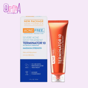 AcneFree Terminator 10 Acne Spot Treatment with Benzoyl Peroxide 10% Maximum Strength Acne Cream Treatment - 30 ml
