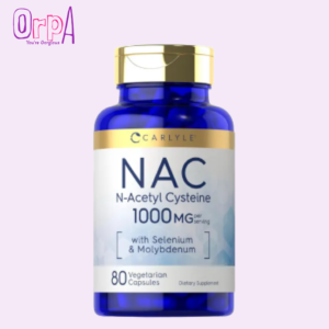 Carlyle NAC Supplement N-Acetyl Cysteine 1000mg 80 Capsules