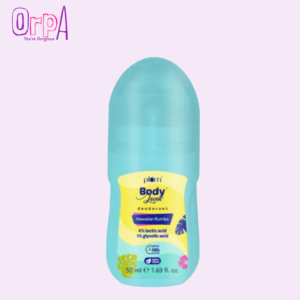 Plum Women's Bodylovin' Hawaiian Rumba Deodorant Roll On 4% Lactic Acid & 1% Glycolic Acid Controls Odor & Fades Underarm Darkness 48 Hr Freshness Fresh Beachy FragranceAluminium-Free 50 Ml