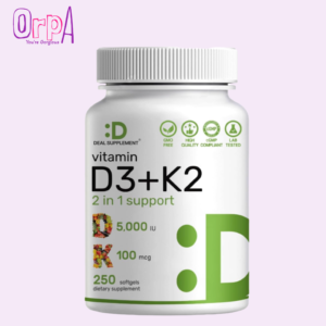 DEAL SUPPLEMENT Vitamin D3 5,000 IU + K2 MK7 250 Softgels