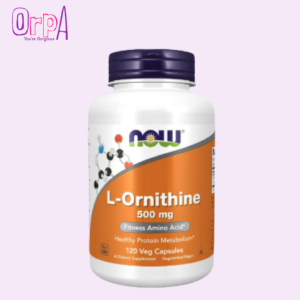 NOW L-Ornithine (L-Ornithine Hydrochloride) 500 mg, Amino Acid, 120 Veg Capsules