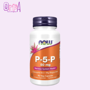 NOW P-5-P 50 mg with Coenzyme B-6 + Mg Bisglycinate, 90 Veg Capsules