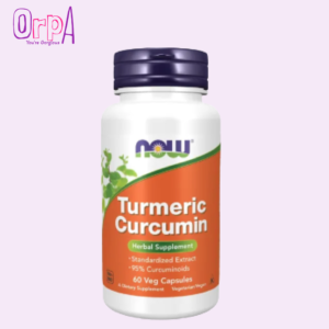 NOW Turmeric Curcumin, Derived from Turmeric Root Extract, 95% Curcuminoids Herbal Supplement 60 Veg Capsules