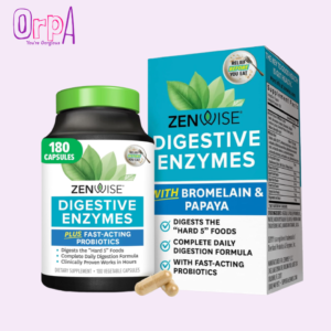 Zenwise Health Digestive Enzymes for Gut Health & Bloating Relief 180 counts