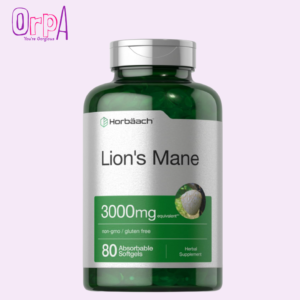 Horbaach Lions Mane Supplement | 80 Softgels