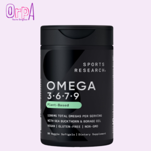 Sports Research® Vegan Omega 3-6-7-9 - 1200 mg - 90 Veggie Softgels