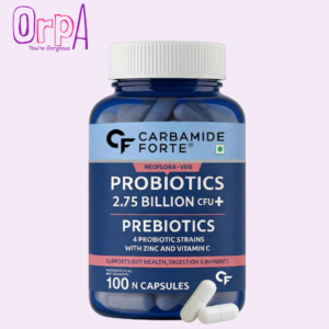 Carbamide Forte Probiotics Supplement 2.75 Billion For Women and Men 100 Veg Capsules