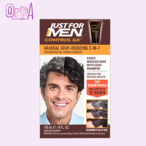 Just for Men Control GX Grey Reducing 2-in-1 Shampoo and Conditioner 4 Fl Oz - Pack of 1 (Packaging May Vary)
