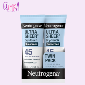 Neutrogena Ultra Sheer Dry-Touch Sunscreen For Face & Body, SPF 45 Broad Spectrum UVA/UVB Protection, 3 fl. oz 2 pack