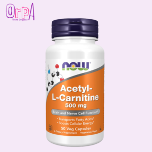 NOW Acetyl-L Carnitine 500 mg 50 Veg Capsules
