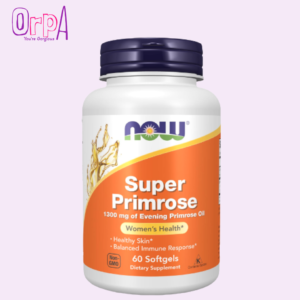NOW Super Primrose 1300 mg with Naturally Occurring GLA (Gamma-Linolenic Acid) 60 Softgels