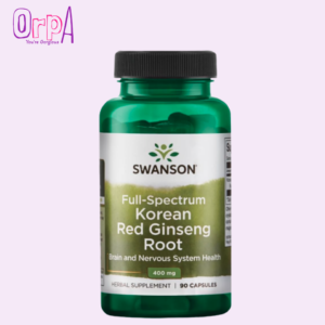 Swanson Full-Spectrum Korean Red Gin-seng Root 400 Milligrams 90 Capsules