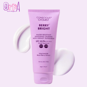 Conscious Chemist® Sunscreen SPF 50 PA++++ In-Vivo Tested Sunscreen with Black Berry Extract - 50g