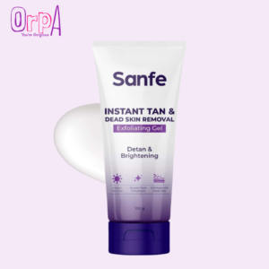 Sanfe Instant Tan & Dead Skin Removal Exfoliating Gel AHA Exfoliating Gel for All Skin Types 100g