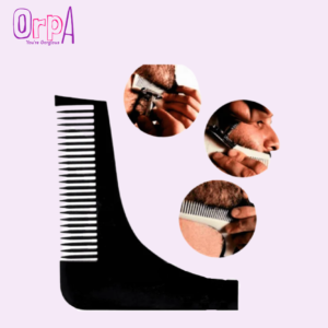 High Quality Beard Shaper Comb Facial Hair Shaping Tool (Black and Gray)