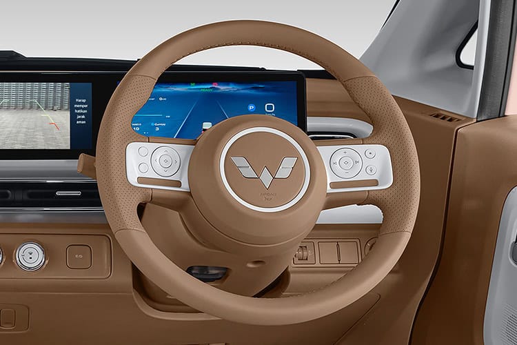 leather-covered-steering-wheel new air ev