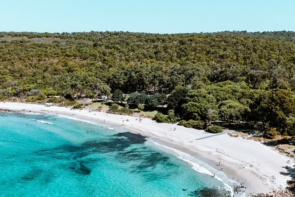 Meelup Beach on a sunny summer day