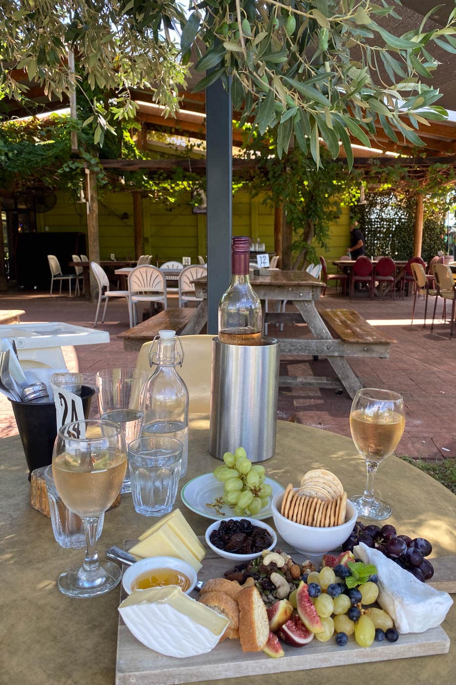 Enjoy a delicious platter and wine in the Swan Valley